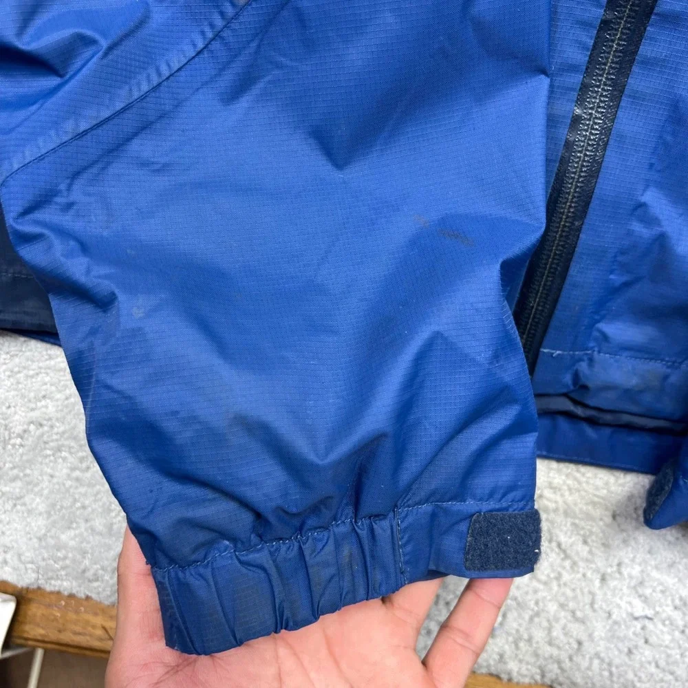 Columbia Titanium Jacket Mens Large Blue Black Omni-Tech Interchange Waterproof